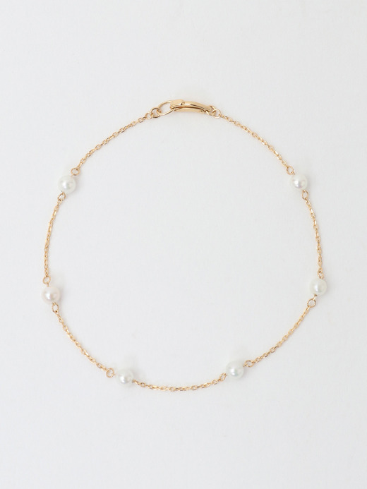 Akoya pearl chain bracelet 詳細画像 PEARLxGOLD 2